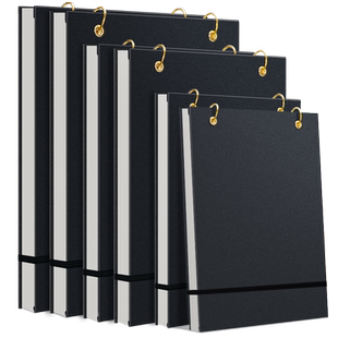 元浩素描本美术专用8k速写本活页画本初中生16开图画本a5小学生专用加厚a4画画可拆卸硬壳空白绘画本160g八开