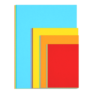 元浩长方形彩色折纸专用纸大号16K幼儿园儿童手工彩纸a4混色一包爱心纸飞机婚庆卡纸软纸叠纸A3剪纸双面