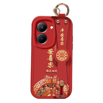 vivoY78t中国风小羊皮保护壳