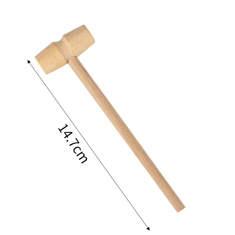 蛋糕装饰实木小锤子迷你敲星球蛋糕小木锤儿童节奇趣蛋diy小木槌