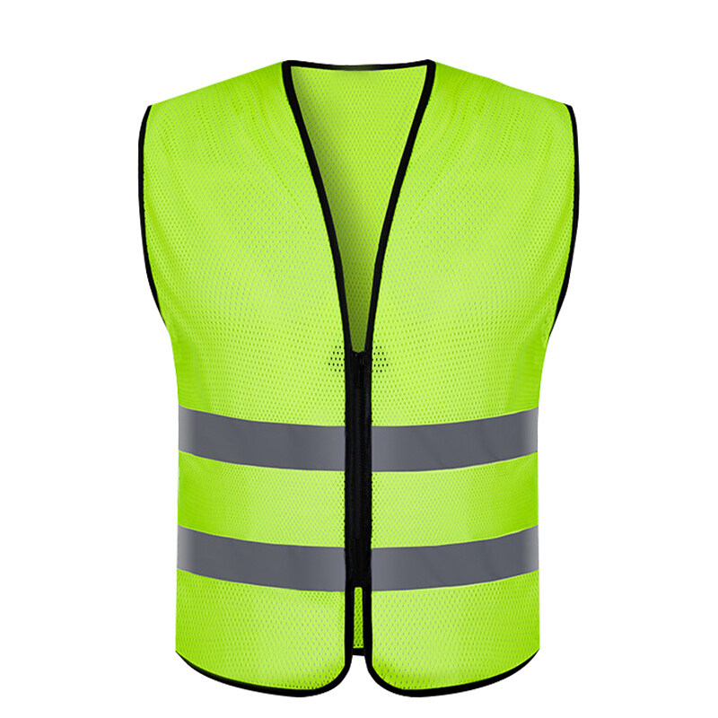 克鲁尼星浙安天生湖多口袋反光衣背心荧光黄绿色交通安全警示马甲
