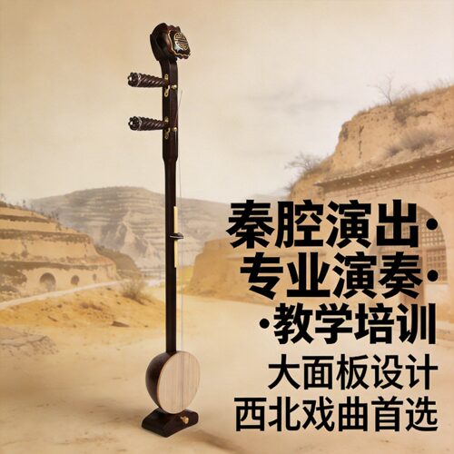 板胡秦腔梆子评剧椰壳泡桐面板戏曲开声手工 紫光檀黑檀红木酸枝 - 封面