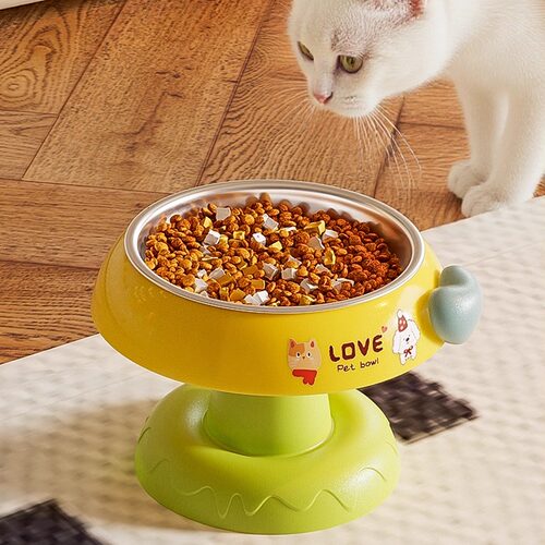 【大口径不脏脸】猫碗猫食盆护颈
