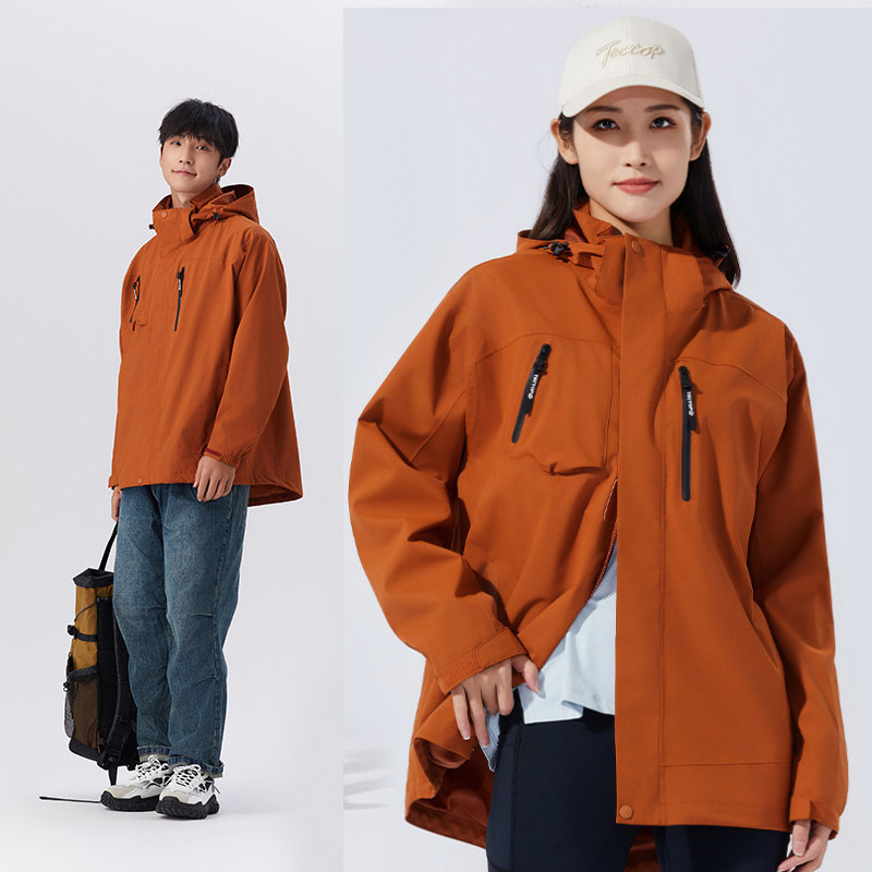 TECTOP探拓户外春秋单层男女通款冲锋衣登山服徒步防风透气薄风衣