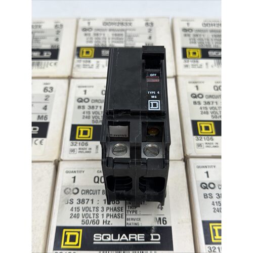 SQUARE D QOH263X CIRCUIT BREAKER QOH SERIES 2 POLES 63A M6 T