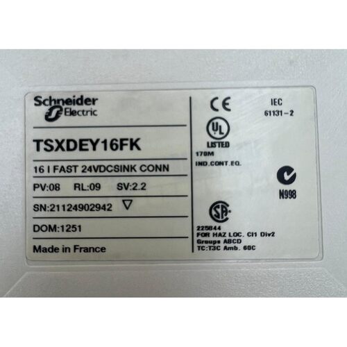 SCHNEIDER ELECTRIC TSXDEY16FK INPUT MODULE