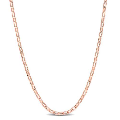 Amour 2 mm Rolo链项链18k玫瑰金色镀纯银18JMS008904