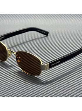 SAINT LAURENT圣罗兰SL 706 001金色棕色中性53 mm太阳眼镜