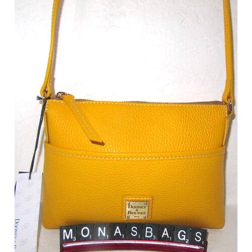 Dooney  Bourke Ginger斜挎包Dandelion黄色荔枝皮168