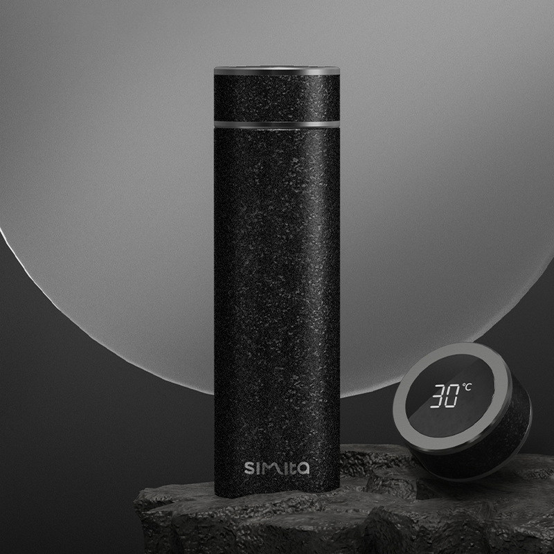 商务男士泡茶杯高档纯钛保温杯