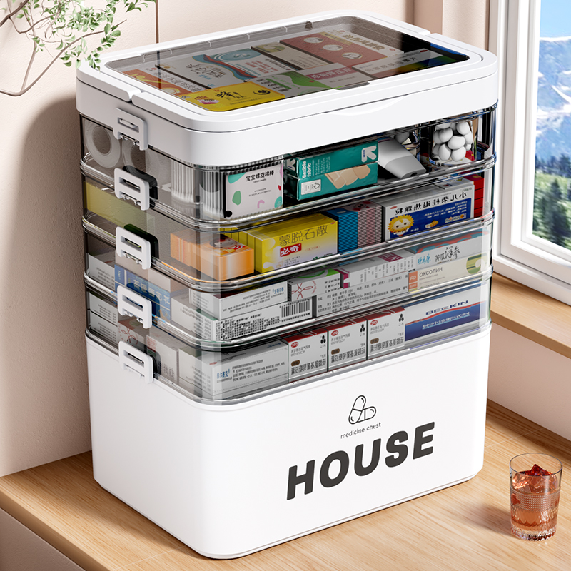 超大容量医药箱家用多层分类收纳