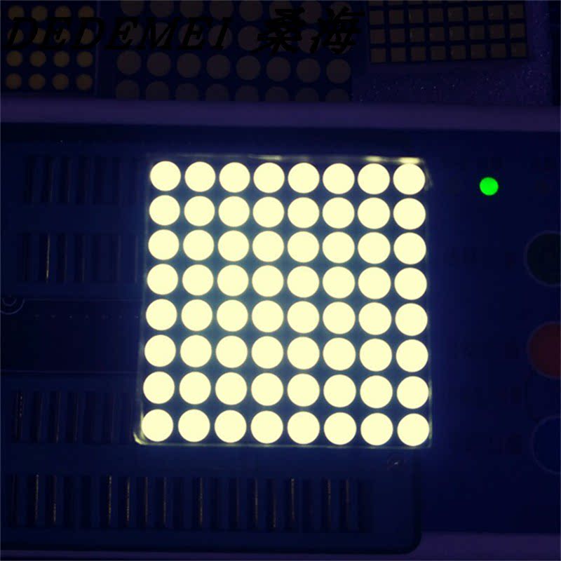 f3高亮圆形白光点阵 1088bw 荧光粉工艺 led数码管