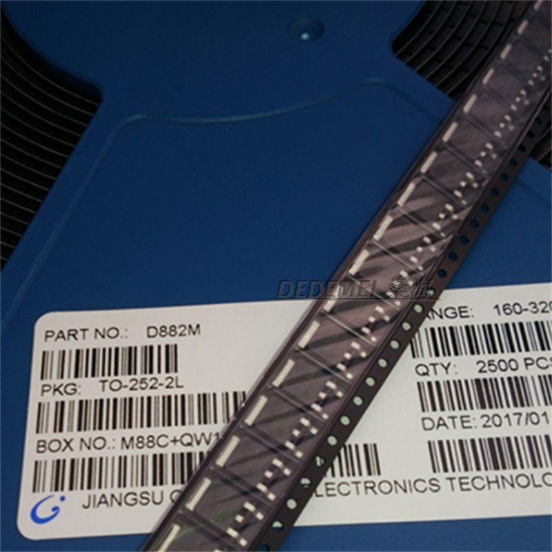 全新 2sd882 sot-252封装 d882m  功放推动管 d882m 30v 3a