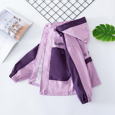 2024新款女童冲锋衣棉服加绒加厚