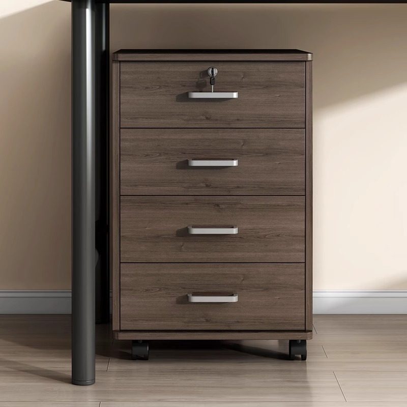 文件柜办公室桌下收纳柜带锁储物柜置物柜办公柜抽屉式移动矮柜子