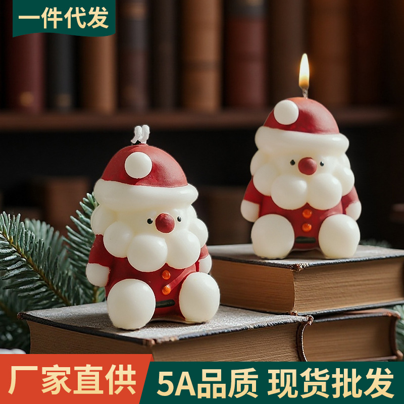 圣诞老人创意香氛伴手礼礼物candle手工可爱圣诞节香薰蜡烛定制