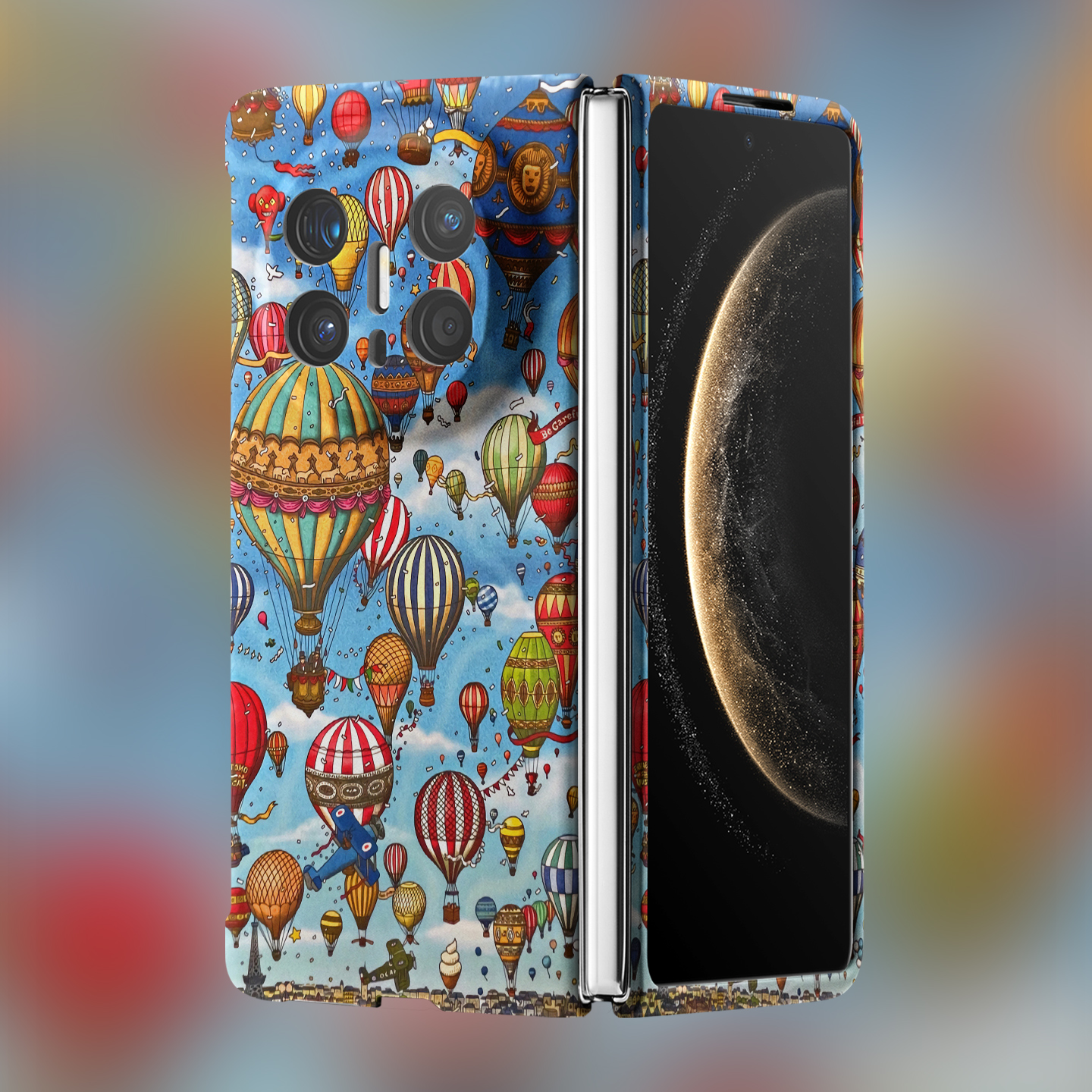 适用华为折叠屏强磁夜光小众