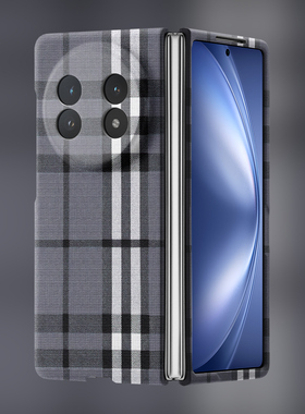 灰色苏格兰适用于vivoxfold5手机壳折叠屏Xfold3保护套3pro磁吸Xfold2超薄硬壳xfold+磨砂亲肤vivoXFlip简约