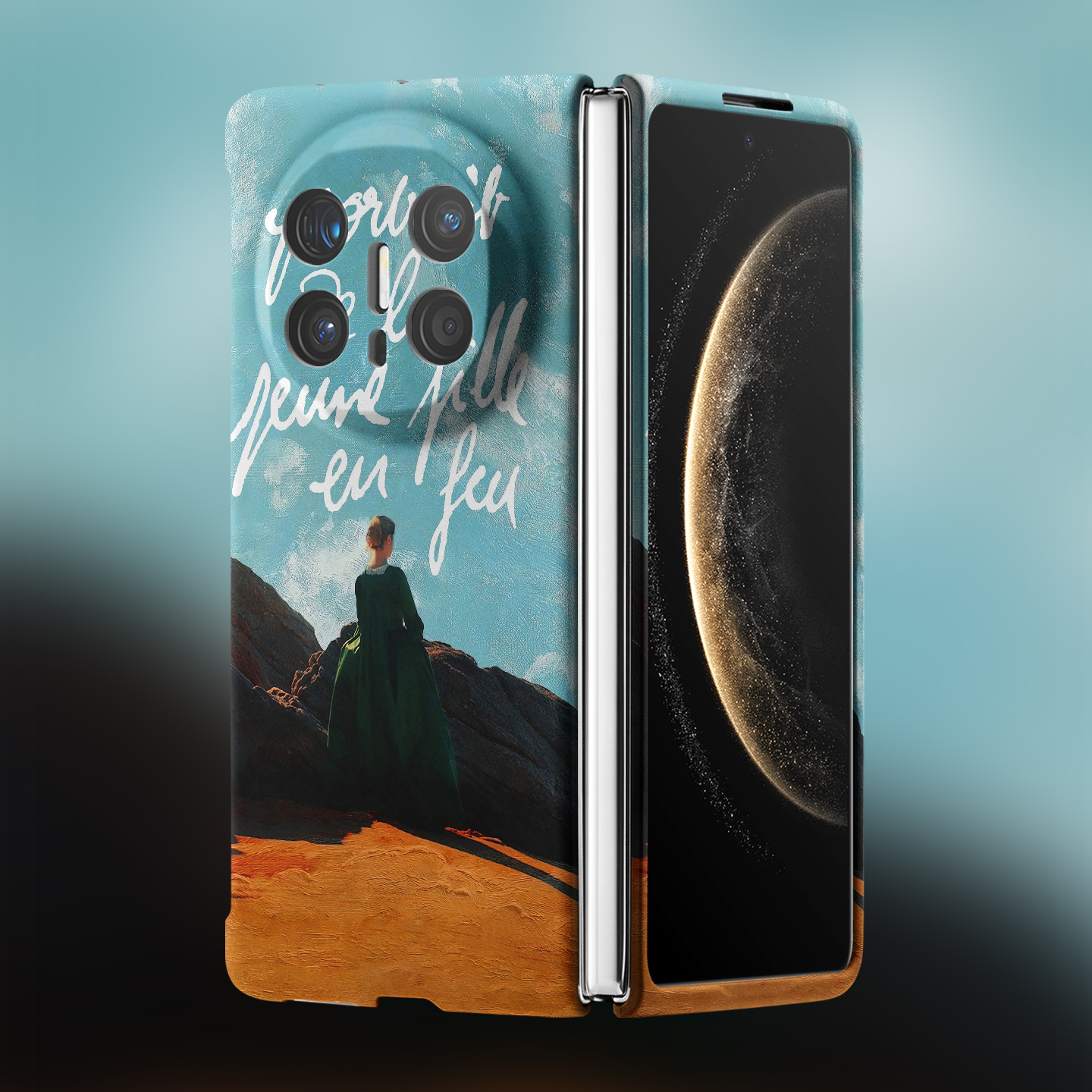 适用华为折叠屏强磁夜光小众