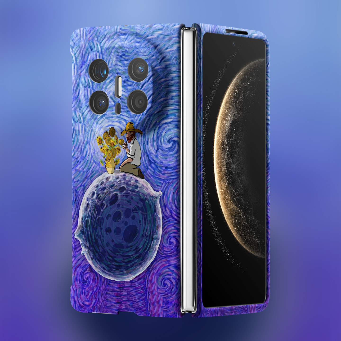 适用华为折叠屏强磁夜光小众