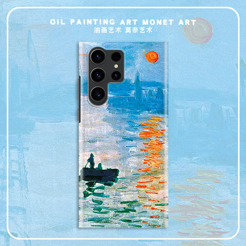 适用三星S25艺术油画保护壳