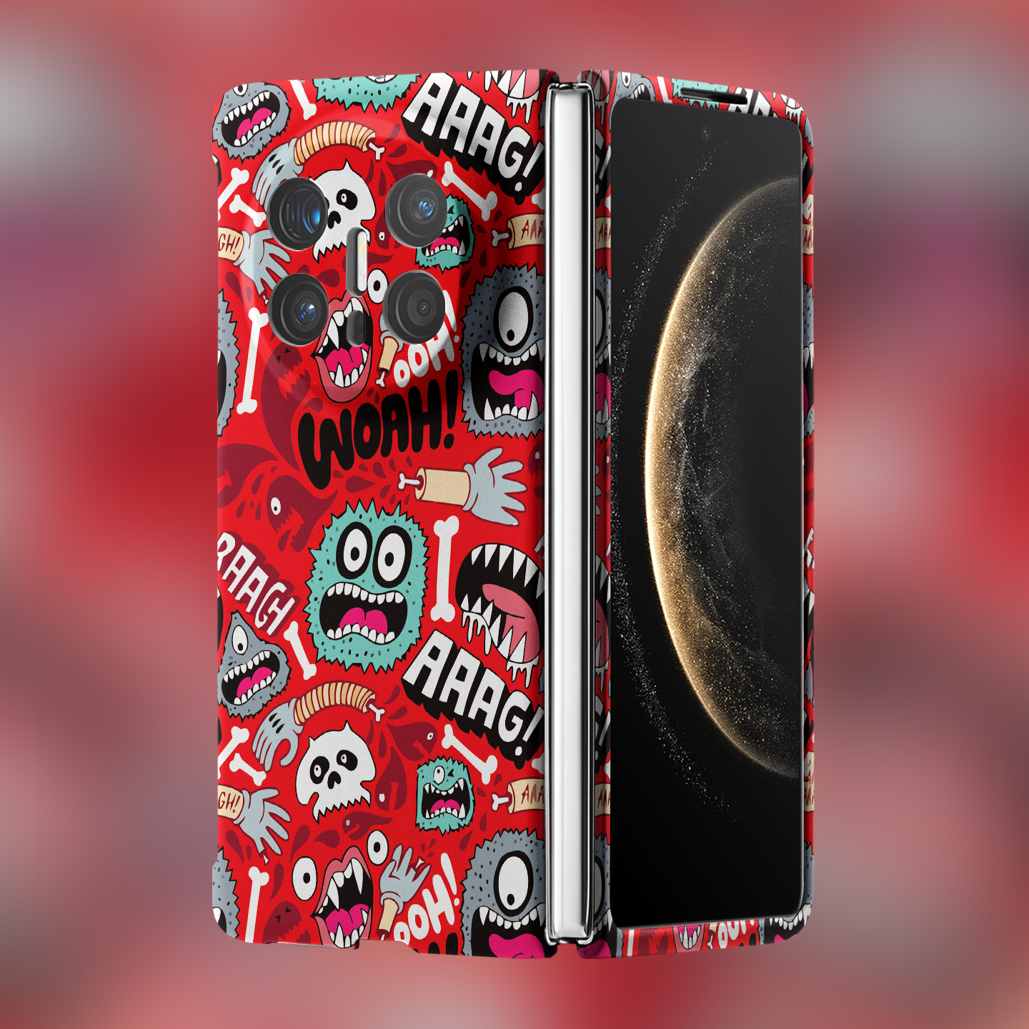 适用华为折叠屏强磁夜光小众