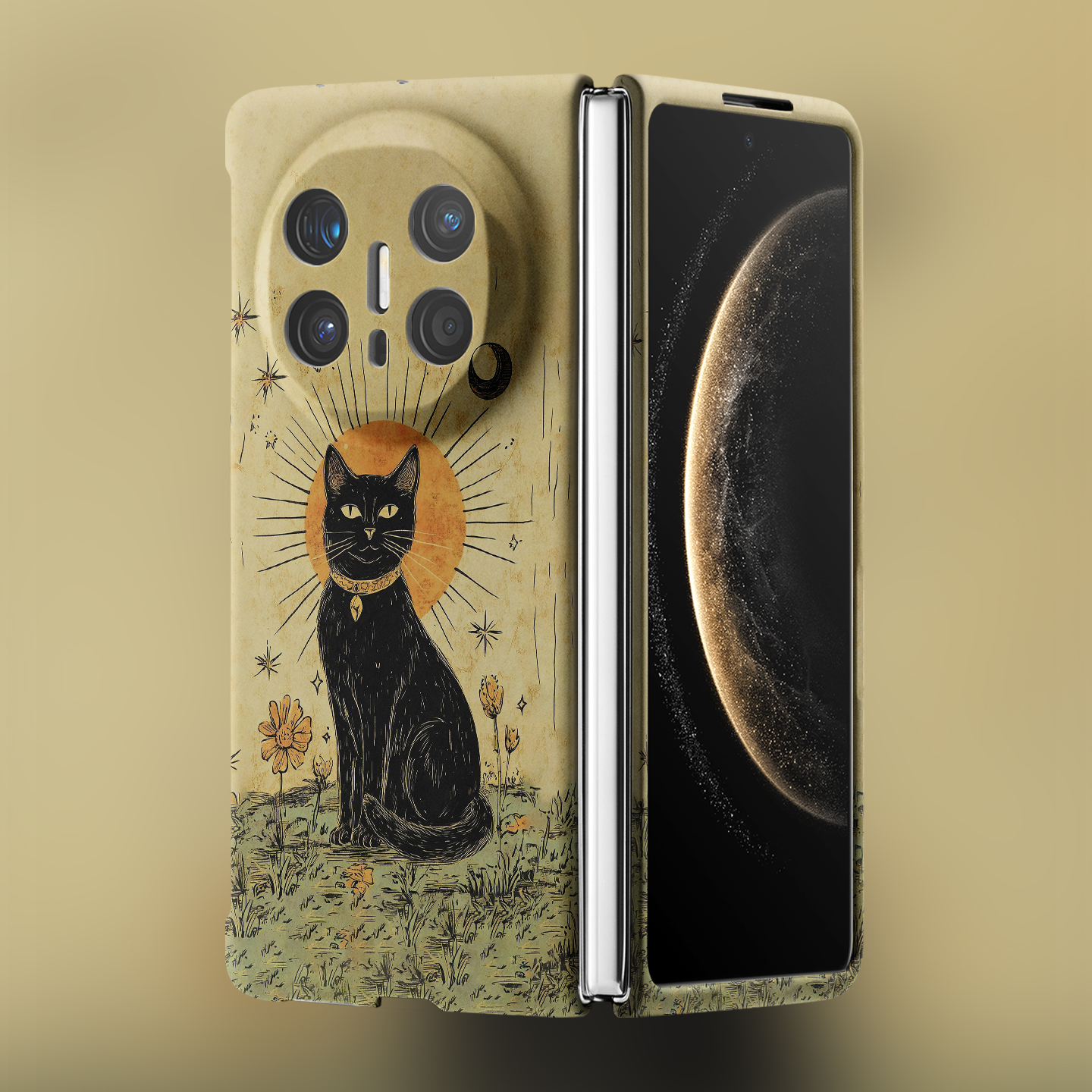 适用华为折叠屏强磁夜光小众