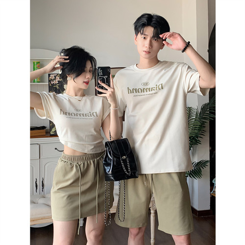 一整套搭配休闲洋气情侣穿搭