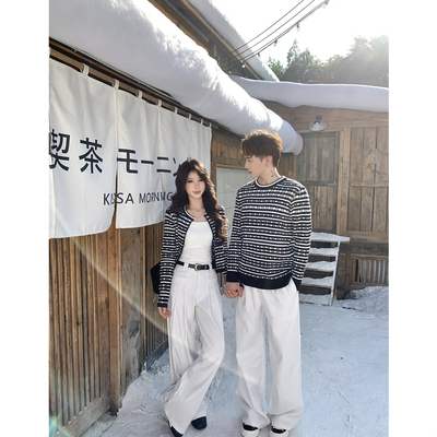 高级感气质法式小香风毛衣外套