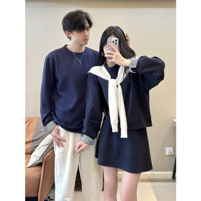 韩版百搭宽松卫衣半裙套装