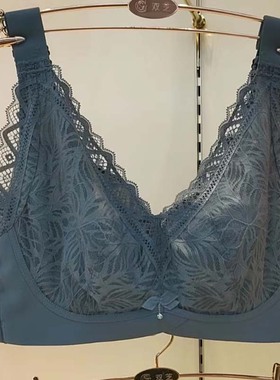 戴芝蒂调整型文胸宽肩带大胸内衣薄款上托聚拢蕾丝胸罩80947