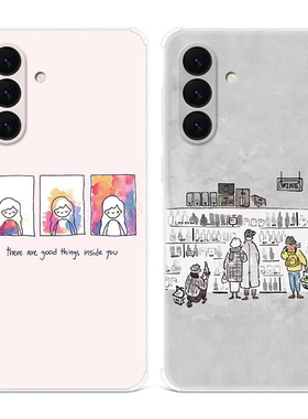好事发生少女适用三星A56手机壳A55A54A53A52A36A35A34A33A26A16A15A14A06卡通可爱文艺简约女款软