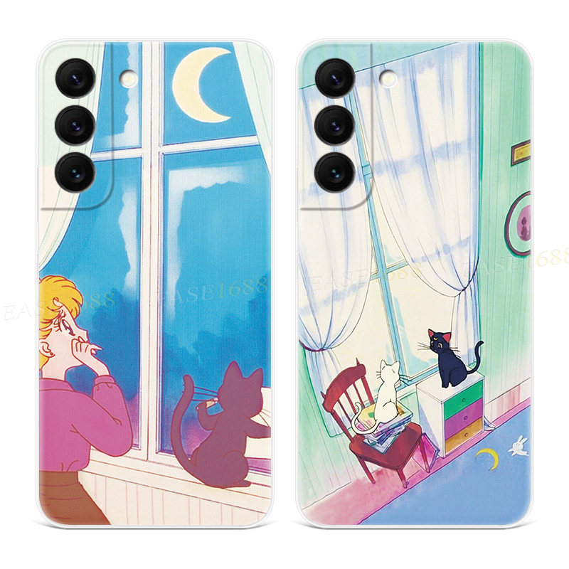 露娜猫咪适用三星s22手机壳s25/s24/s23ultra月野兔s21+可爱s20fe卡通A56/A55/A54plus美少女战士女款edge十,3C数码配件,手机保护套/壳,淘宝优惠券,粉丝福利购,淘宝优惠卷