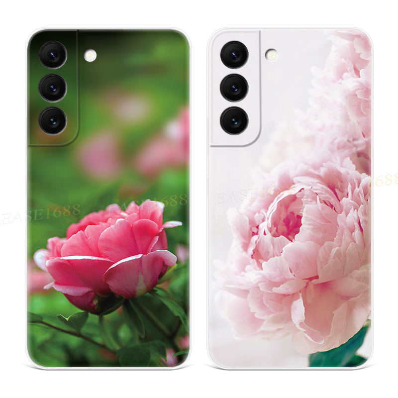红粉牡丹适用三星s23s22..20手机