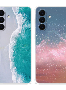 蓝色海浪适用三星A56手机壳A55A54A53A52A36A35A34A33A26A16A15A14A06文艺星空小清新女款软