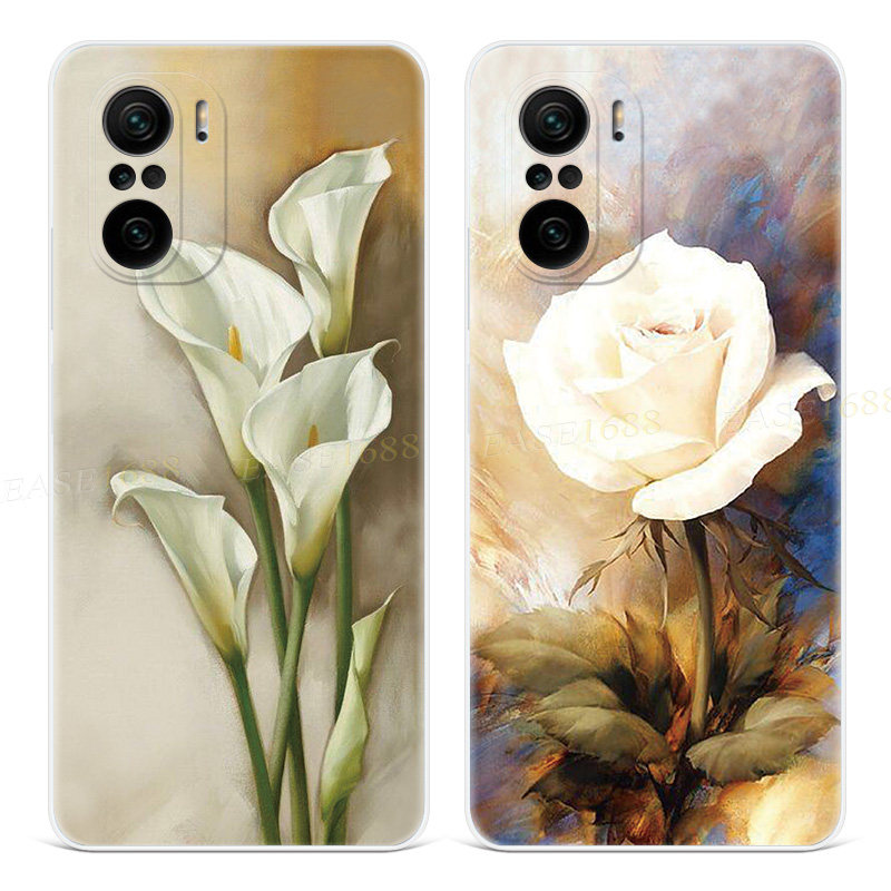 艺术马蹄莲适用小米红米k60手机壳k50电竞版k40pro+k30s至尊版20ultra中国风花卉10x复古9a女款轻薄软,3C数码配件,手机保护套/壳,淘宝优惠券,粉丝福利购,淘宝优惠卷