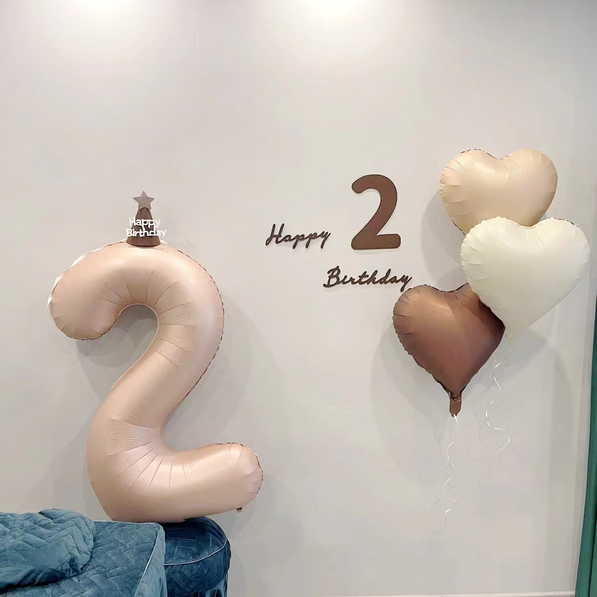 新款40寸焦糖色数字气球