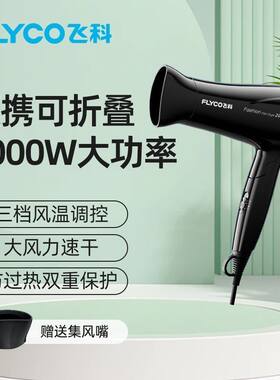 飞科吹风机家用可折叠2000w学生冷热电吹风大功率FH6231
