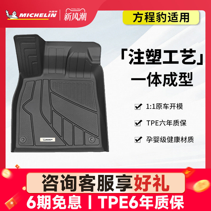 米其林全TPE汽车脚垫适用方程豹