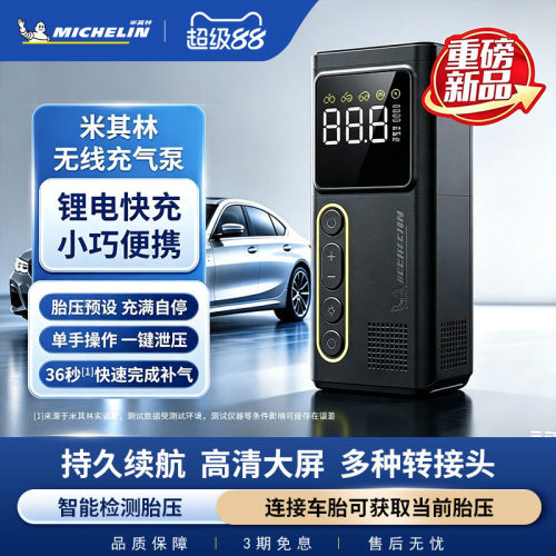 米其林汽车轮胎车载充气泵ME5601