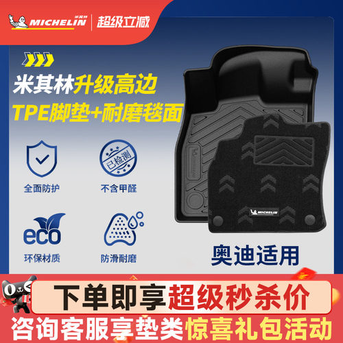 米其林奥迪车系专用全TPE脚垫