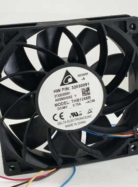 台达THB1248B DC48V 0.75A 12025 12CM大风量暴力PWM温控散热风扇