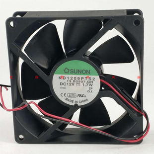 磁悬浮 1.7W 12V 建准9CM KD1209PTS2 9025 静音机箱电源散热风扇