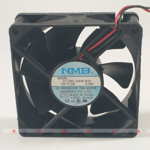 NMB 3110KL-04W-B40 8025 8CM 12V 0.26A机箱电源设备CPU散热风扇