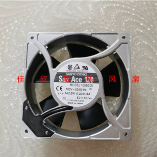 100V 三洋 12cm 109S074UL 12038交流散热风扇109S475UL 109S005