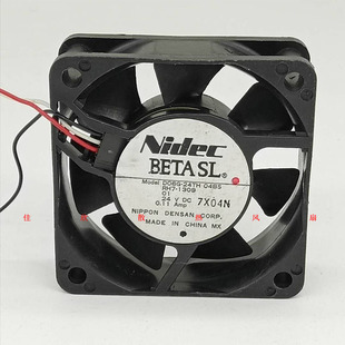 04BS 24V 0.11A NIDEC 6020 24TH 6CM 变频器静音电源风扇 D06G
