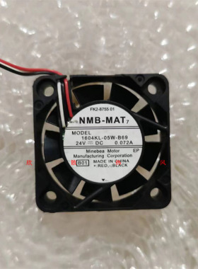 原装NMB-MAT 1604KL-05W-B69/B60 4010 24V 0.072A变频器散热风扇