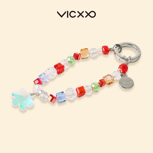 VICXXO UMI手机链透明方糖串珠挂绳适用iPhone全系列手机饰品挂链创意手工女生腕带韩国时尚ins风手机配件