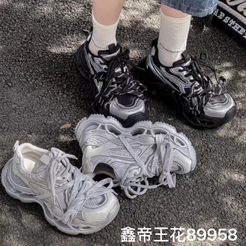2025厚底老爹鞋女新款增高真皮女鞋运动鞋百搭运动休闲休闲鞋春秋