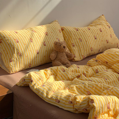 A类全棉双层纱套件单被套